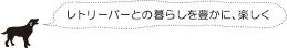 レトリーバーとの暮らしを豊かに、楽しく